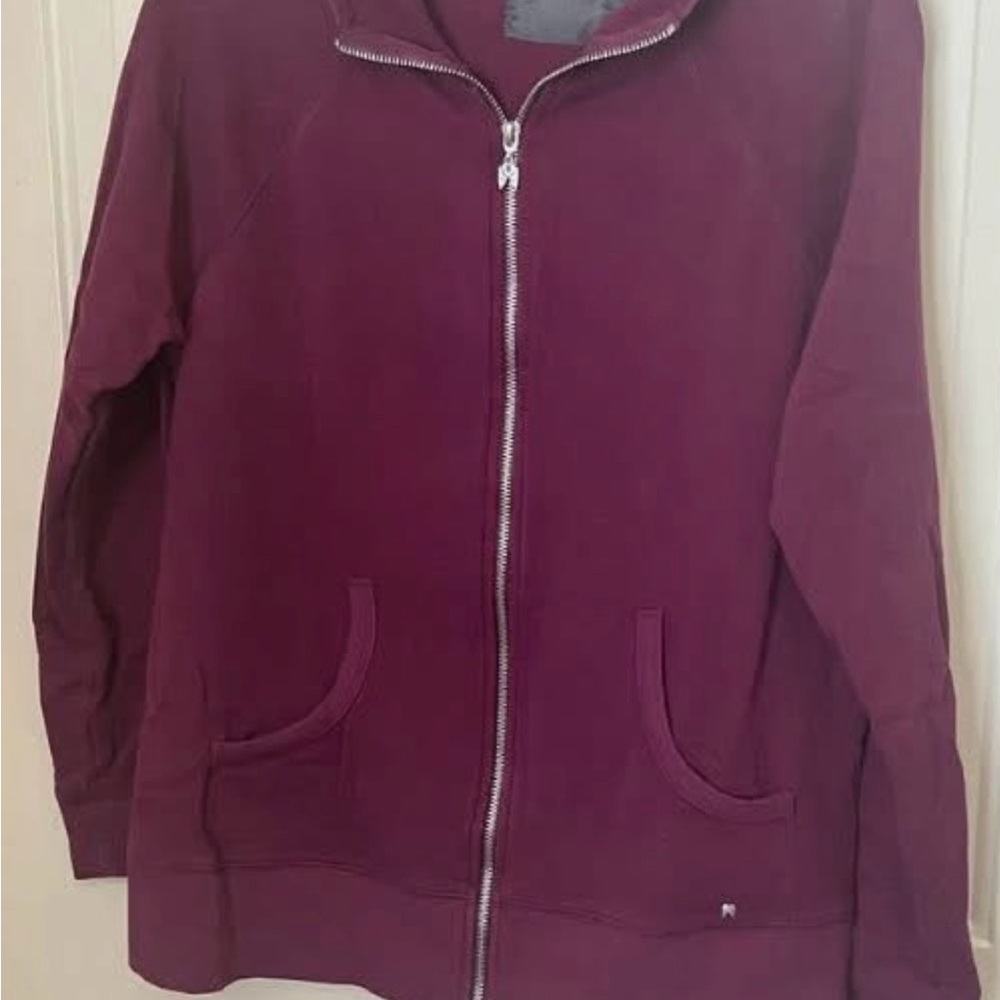 Used Victoria's Secret Plum Fleece Jacket